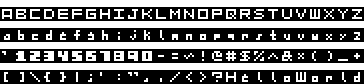 font 7pxMONOkeychain