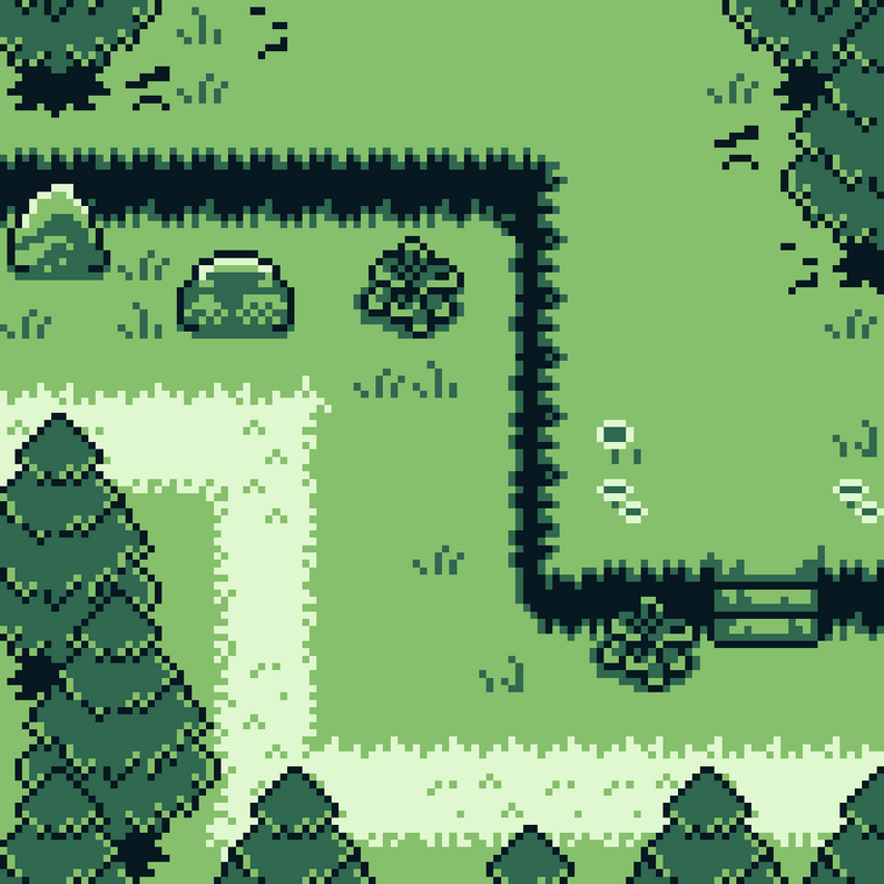 Top-down Gameboy Asset Pack 8x8 by Icko