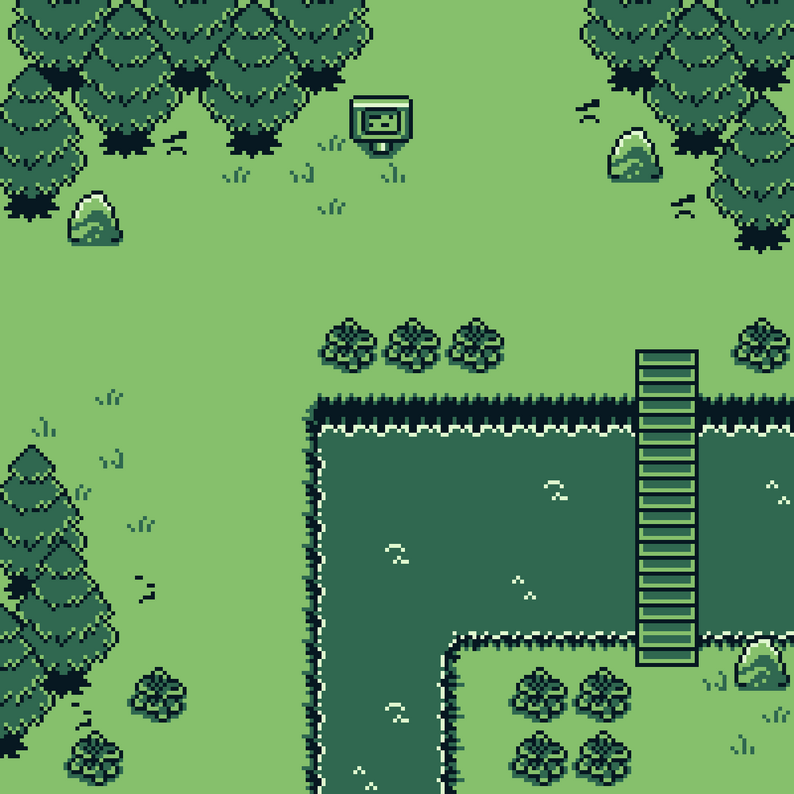 Top-down Gameboy Asset Pack 8x8 by Icko