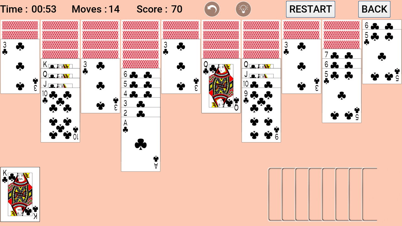 simple spider solitaire
