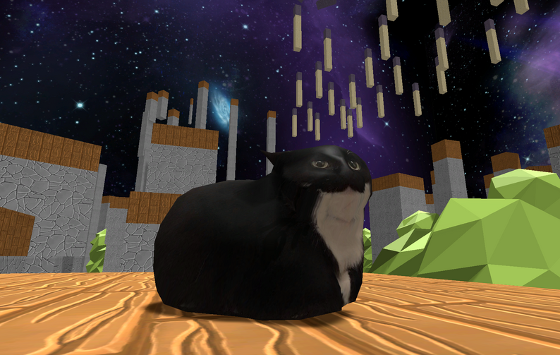 Jumpy Maxwell The Cat by zeddwolff