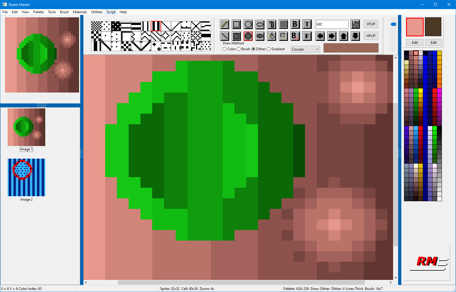 Screenshot 2 for Raster Master Sprite/Map Editor for Windows 7/8/10/11