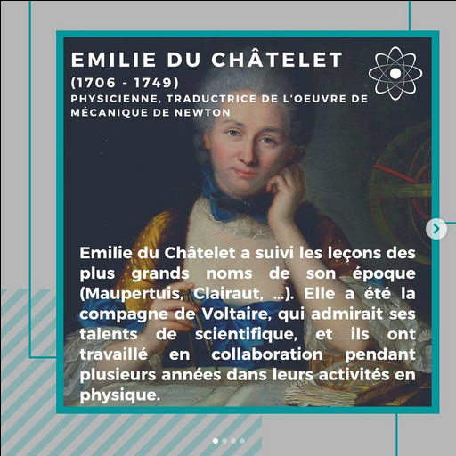 Emilie du Châtelet by Portraits de femmes scientifiques