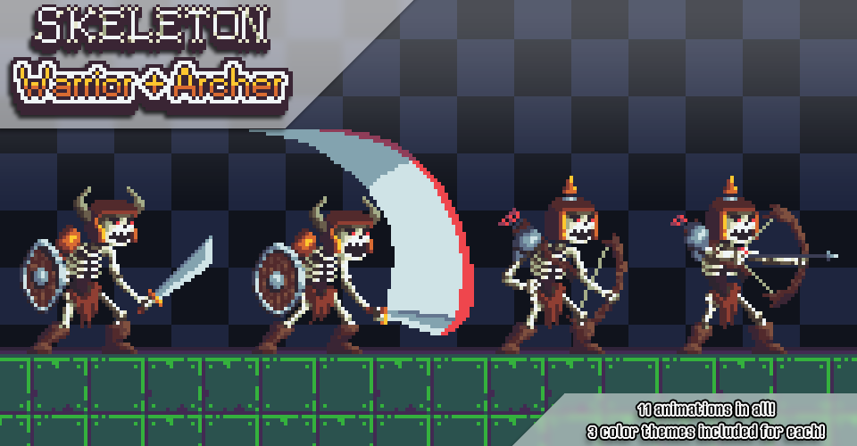 Skeleton Warrior + Archer