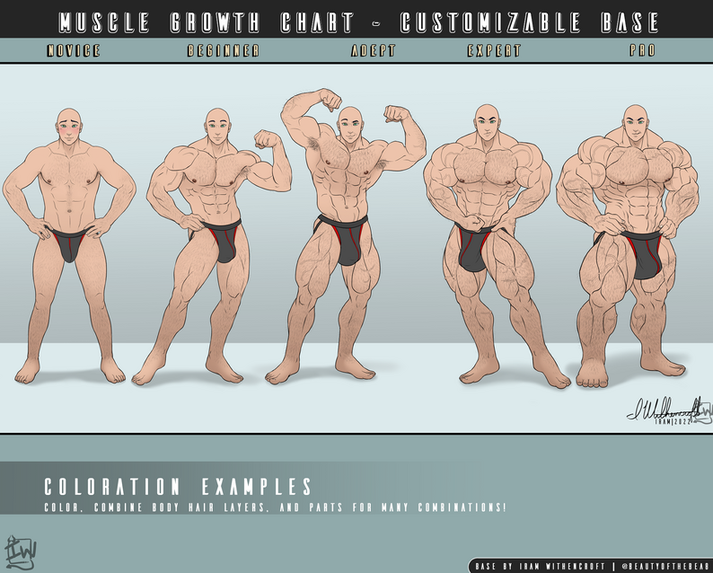 Humanoid Customizable Muscle Growth Base By BeautyoftheBeast humanoid-customizable-muscle-growth-base-by-beautyofthebeast