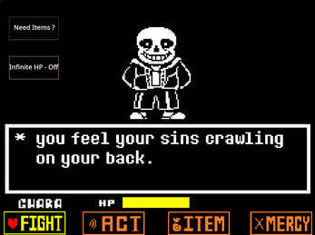 Undertale Sans Boss Fight Scratch by Azlan Syed