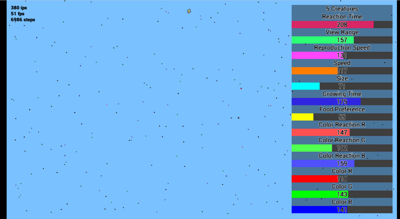 Evolution Simulator by SufDev