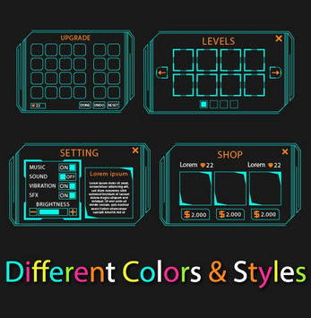 Advanced Sci-Fi Game User Interface Asset Pack By SunGraphica