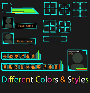 Advanced Sci-Fi Game user interface asset pack by SunGraphica