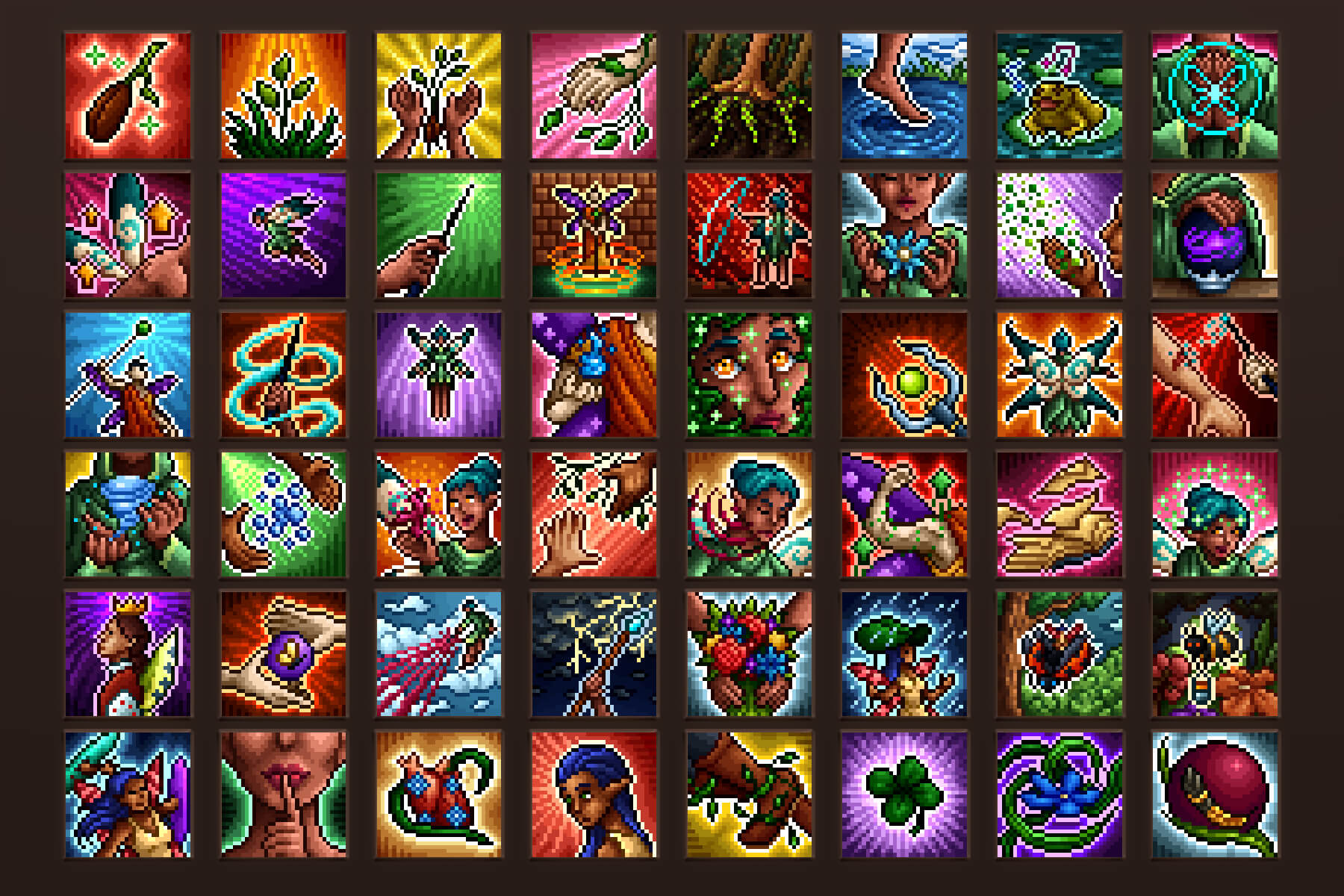 Free Fairy Avatar Icons 32x32 Pixel Art 