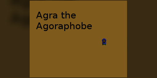 Cover image for Agra the Agoraphobe