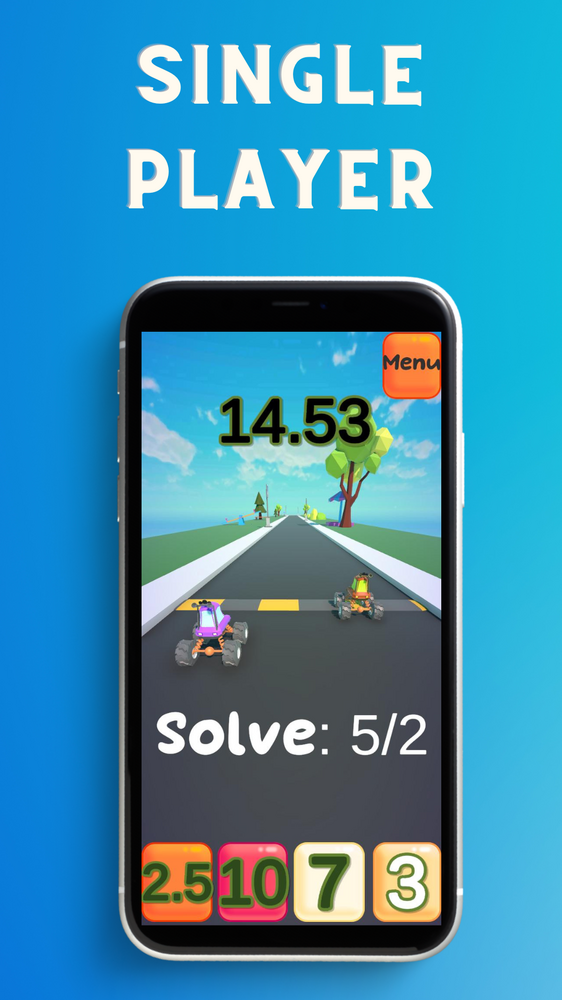 Mat Racing Game Math Race: Math games for kids by Vionix