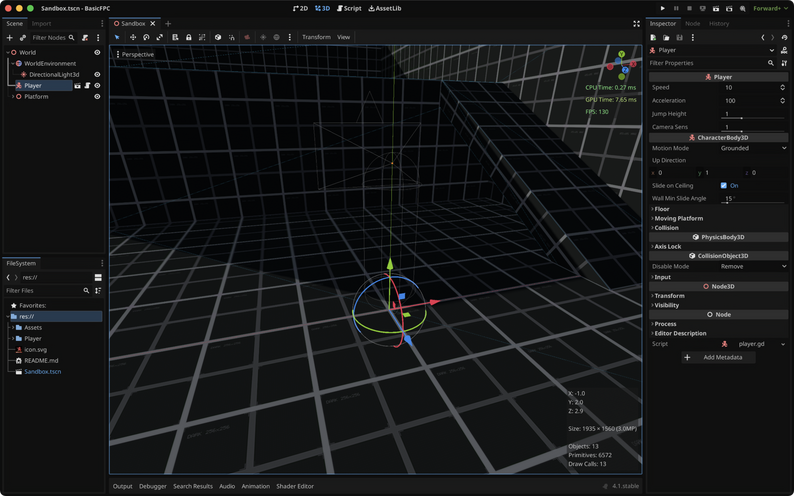 Godot First Person Controller By Rbarongr