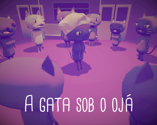A gata sob o ojá