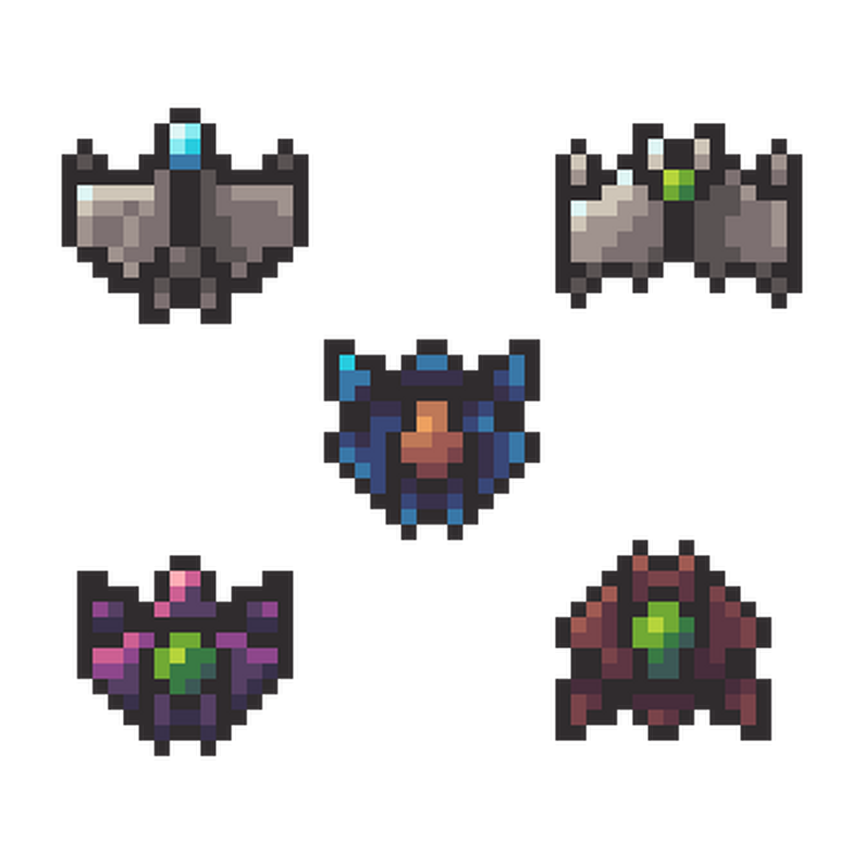 Spaceship sprites by Lowich