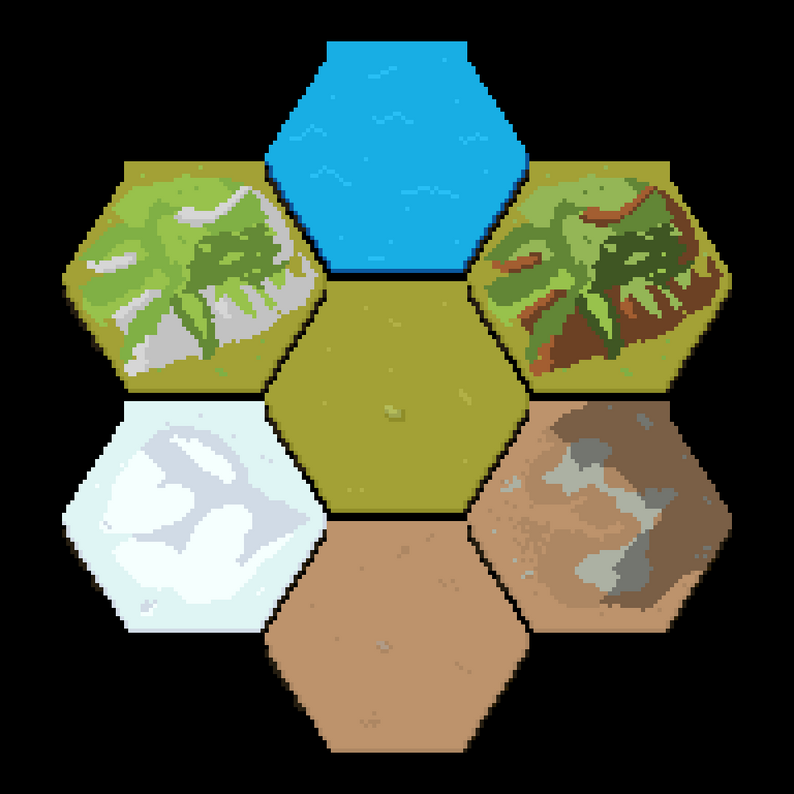 Essentials : 4X Strategy Hex Tileset by ViNk Games