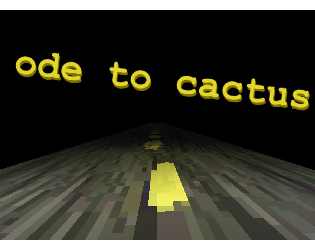 Cover image for ode to cactus