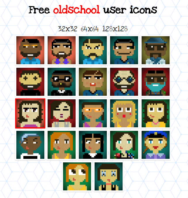 Old school pixel avatars by Patico