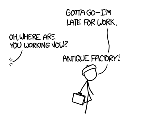 XKCD-Antique Factory