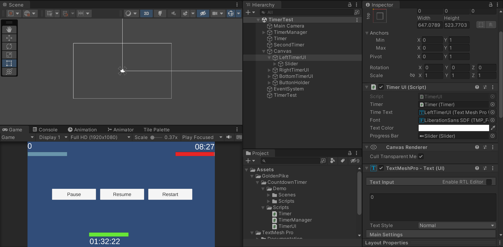 Simple Countdown Timer for Unity by GoldenPike