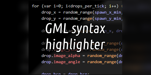Cover image for GML syntax highlighter