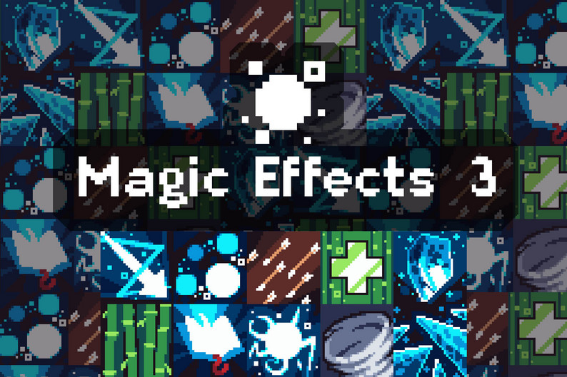 Pixel Magic Spell Set 3 by Free Game Assets (GUI, Sprite, Tilesets)