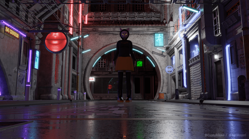Hello Kitty // DJ Kitty (3D Model for Blender 3.4.1) by CappyAdams