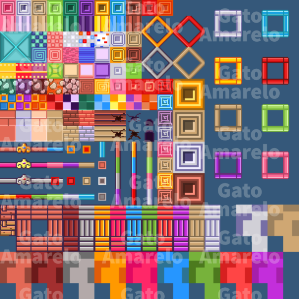 Pixel Art Bathroom 16x16 - Graphical Assets + sprites by GatoAmarelo