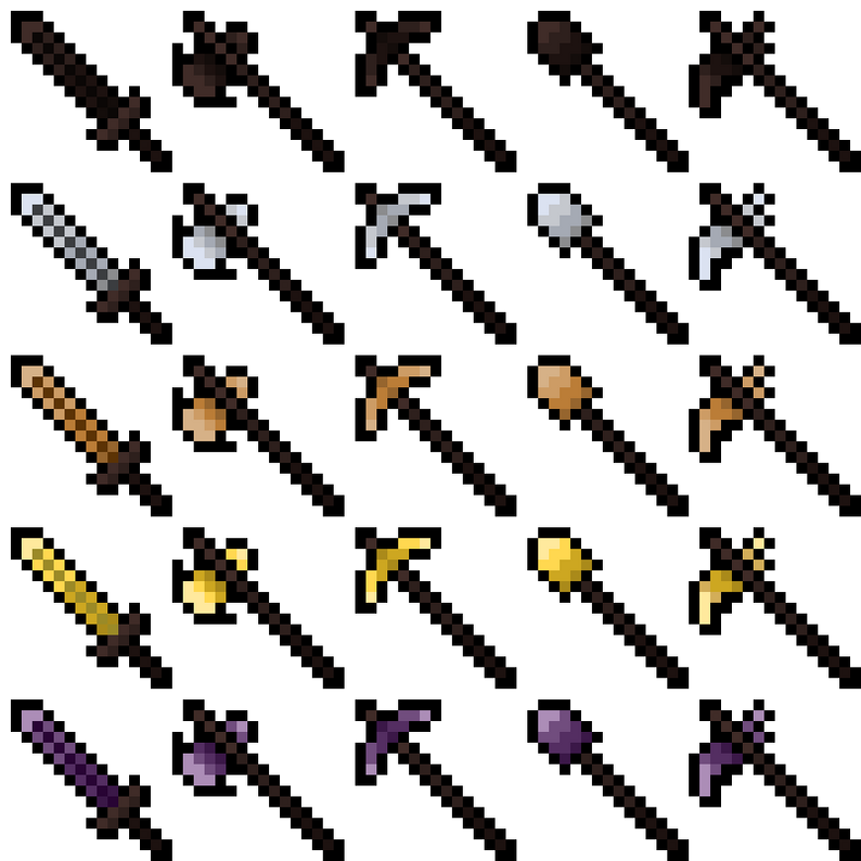 16x16 Pixel Art Tools By Kaenine