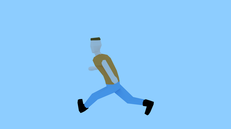 Gui Guy Poly Low Poly Guy + Rigged by NorTEEN_X