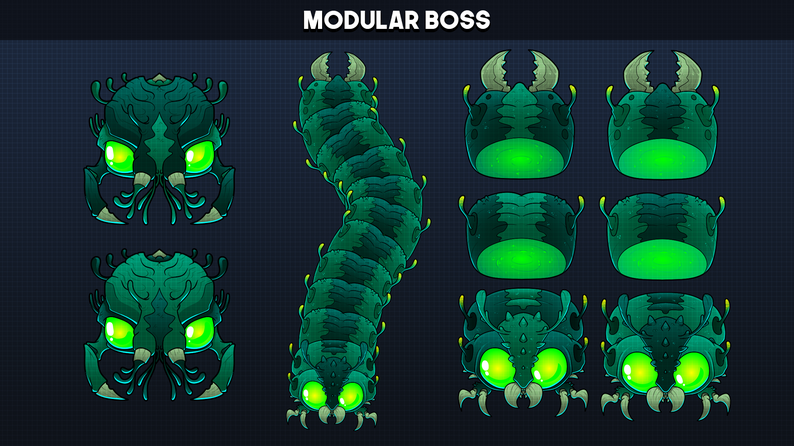 2D Space Shooter Sprites by Larzes