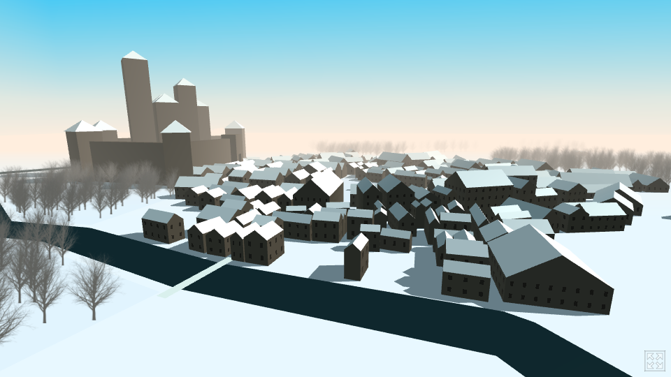 medieval city 3d map