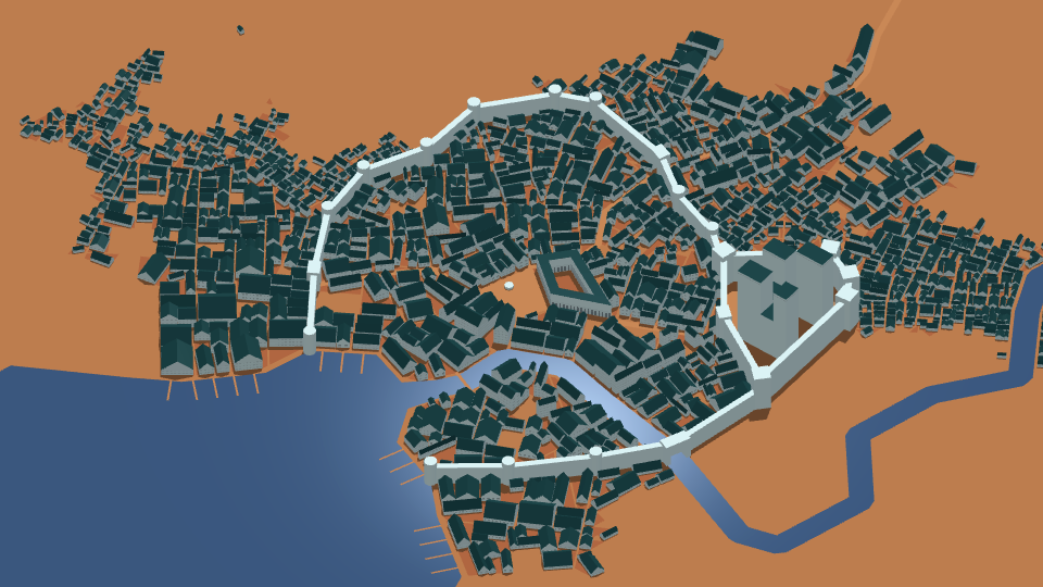 medieval city 3d map