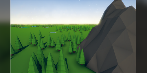 Cover image for Infinite Procedural Generated Mesh World with Trees, Mountains and Water