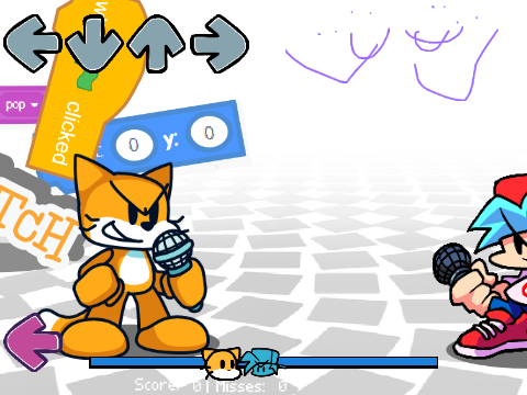 FNF vs Scratch Cat FNF mod game play online, pc download