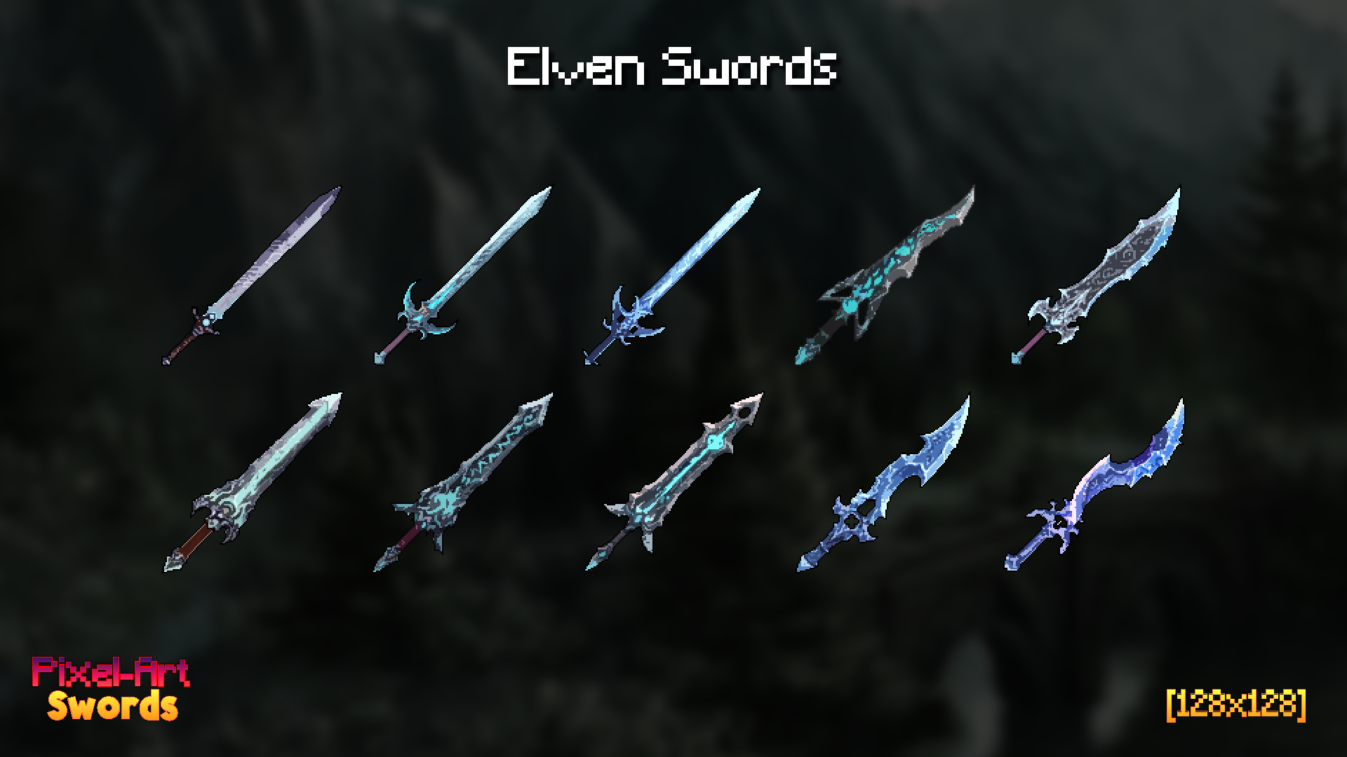 Pixel-Art Swords [128x128] by King Game Assets