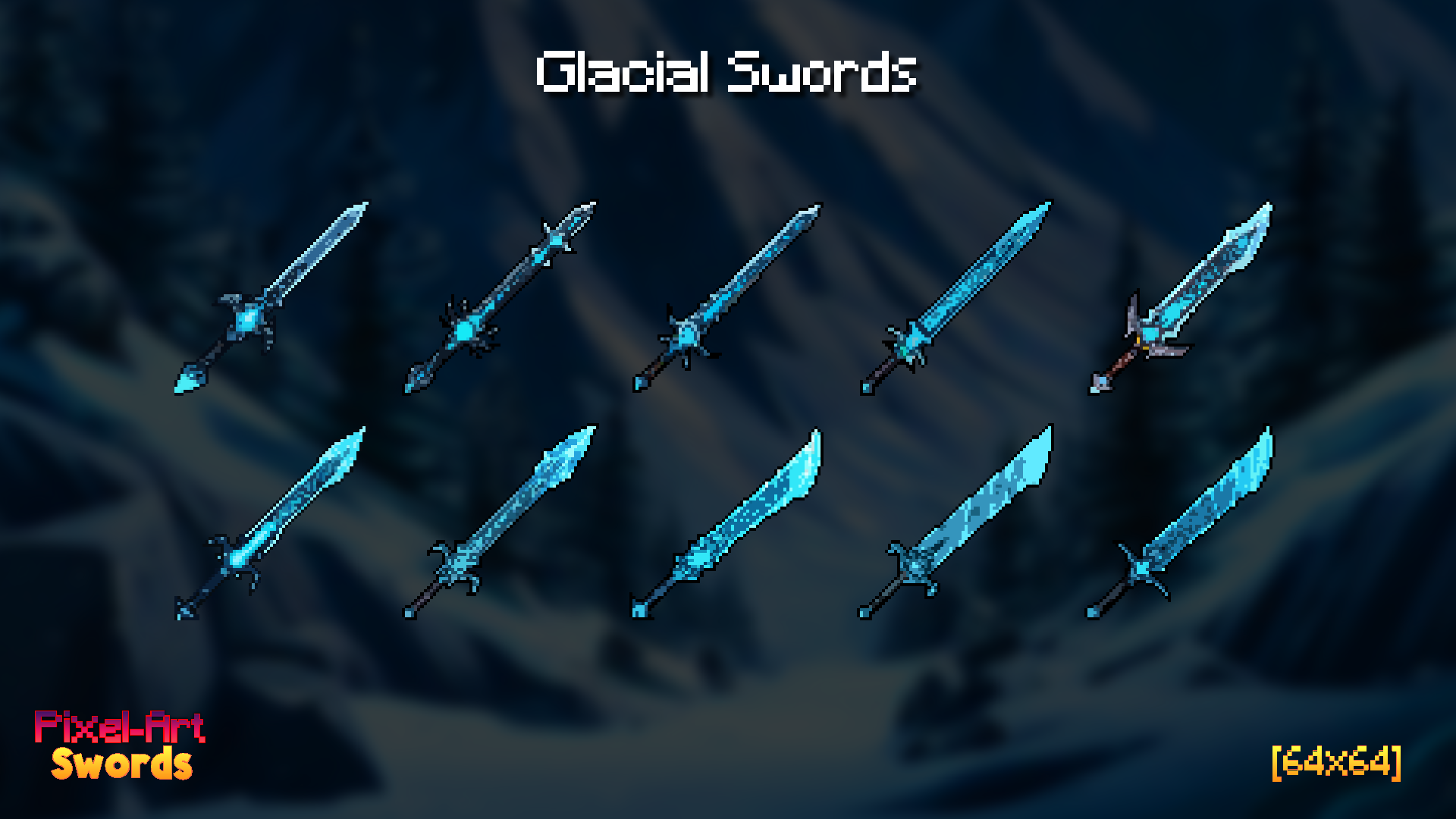 Pixel-art Swords [64x64] By King Game Assets