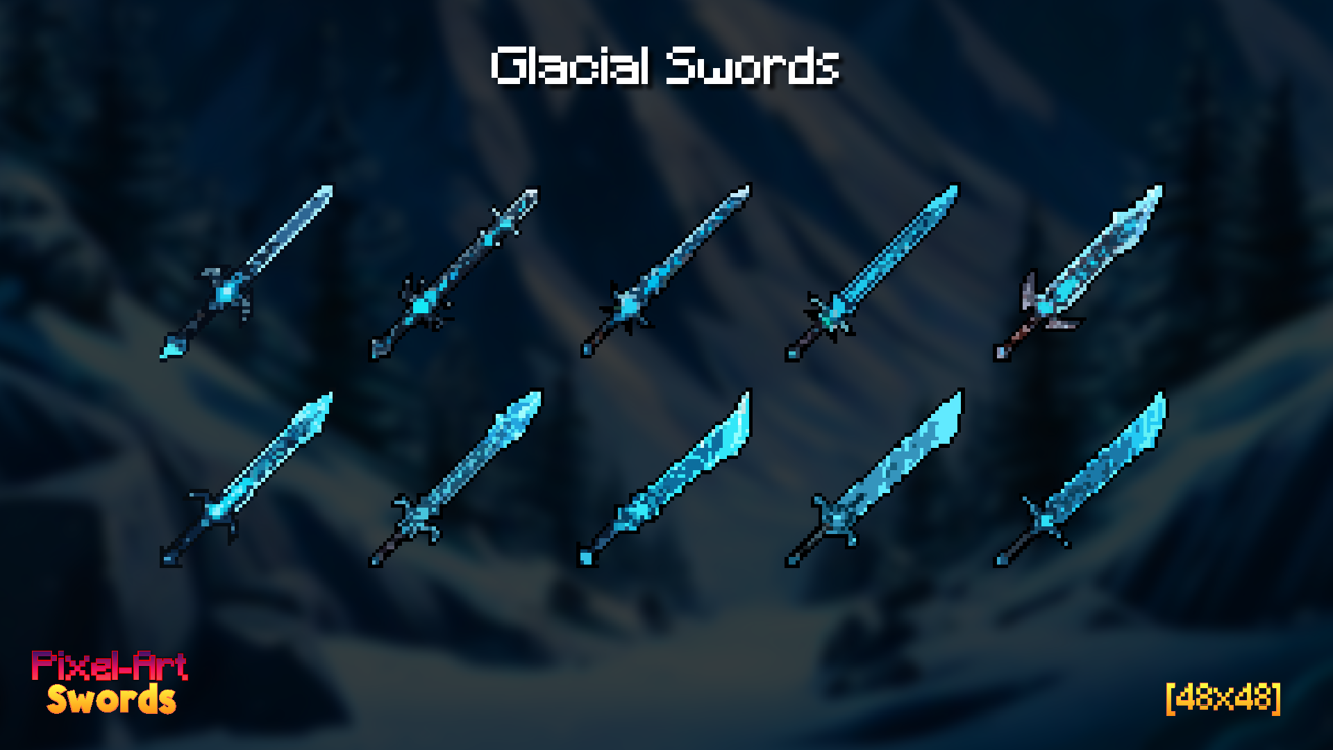 Pixel-Art Swords [48x48] by King Game Assets