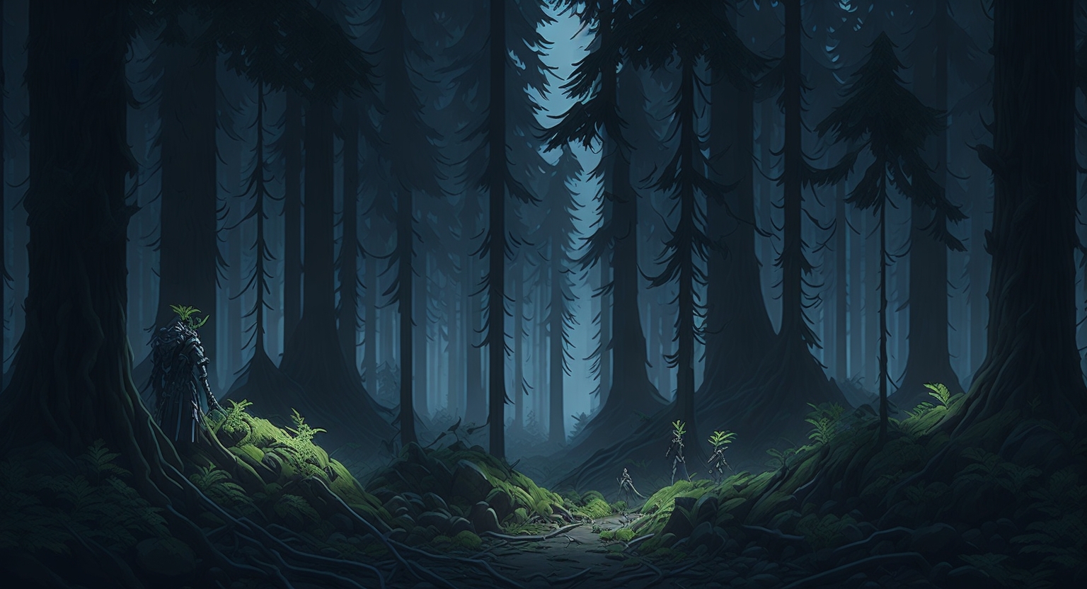 Dark Forest Background Pack by Vina