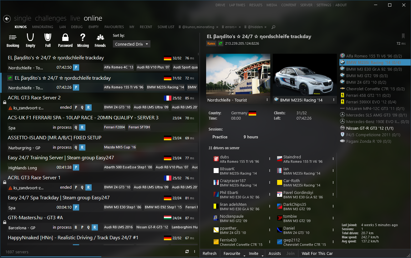 Content Manager - alternative launcher for Assetto Corsa
