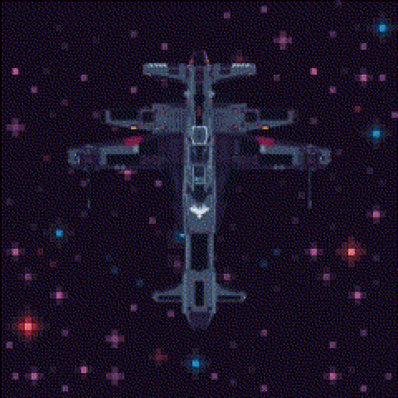 Stellar Spaceships: High-Res 2D Pixel Art by ASTek Game Studio