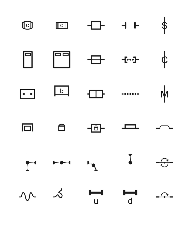 Classic Dungeon Map Symbols by MarkGosbell