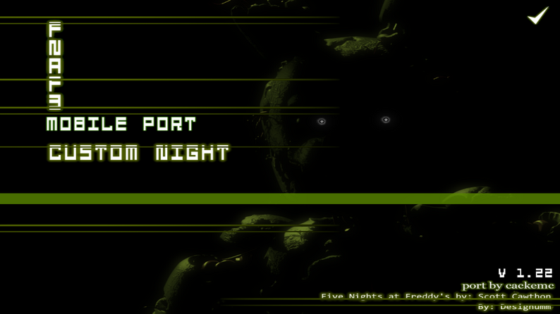 Five night's at Freddy's 3 CN Android by cackemc