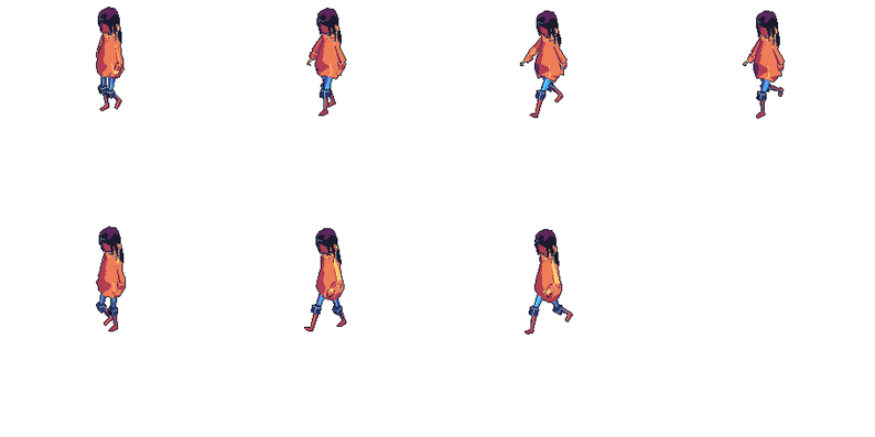 8 Directional 2DHD Pixel Art Animated Character by Hormelz