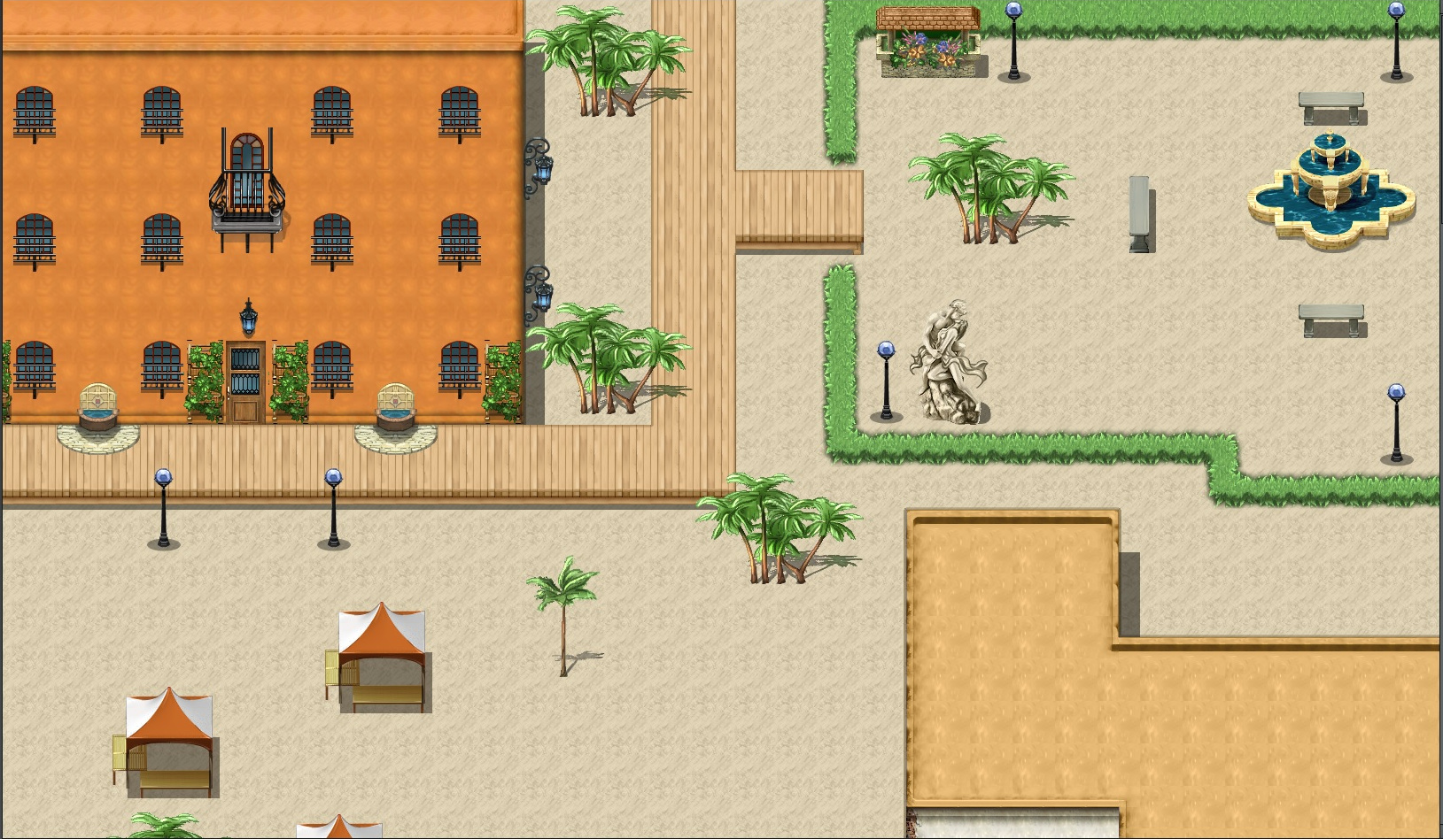 RPG Maker MZ Game Map Seaside Town By DownSyndicate   TJh6fZ 