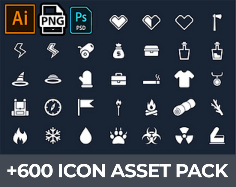 Flat game User Interface ultimate Bundle by SunGraphica