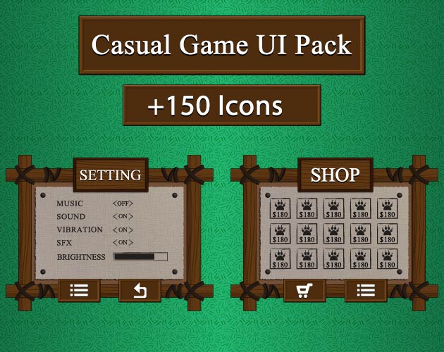 FREE Game user interface (game asset pack) by SunGraphica on