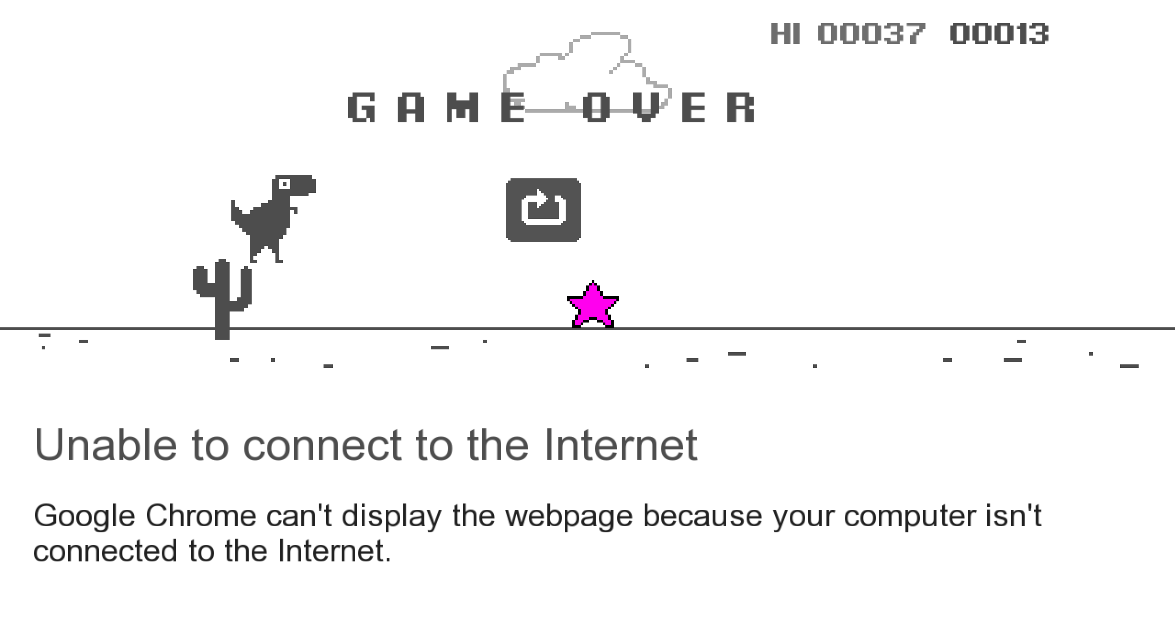 T-Rex Game inspired by Google by KlopapierGames