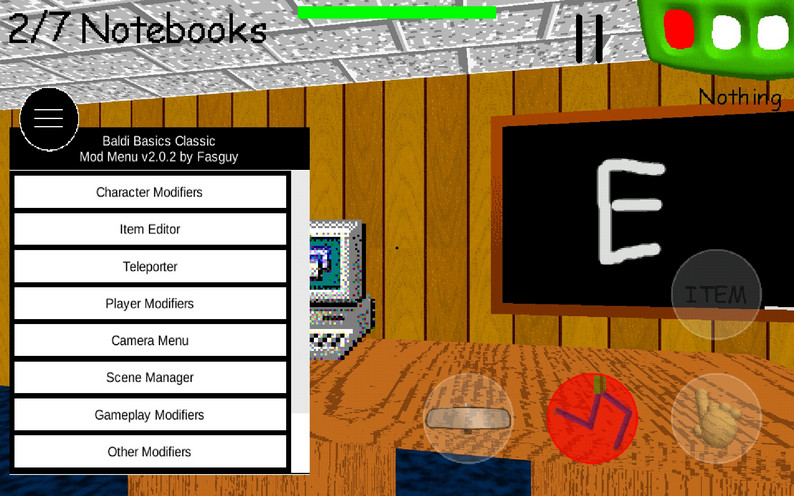 Baldi Mod Menu Android Baldi's Basics At Night Mod Menu by Baldi V2.0
