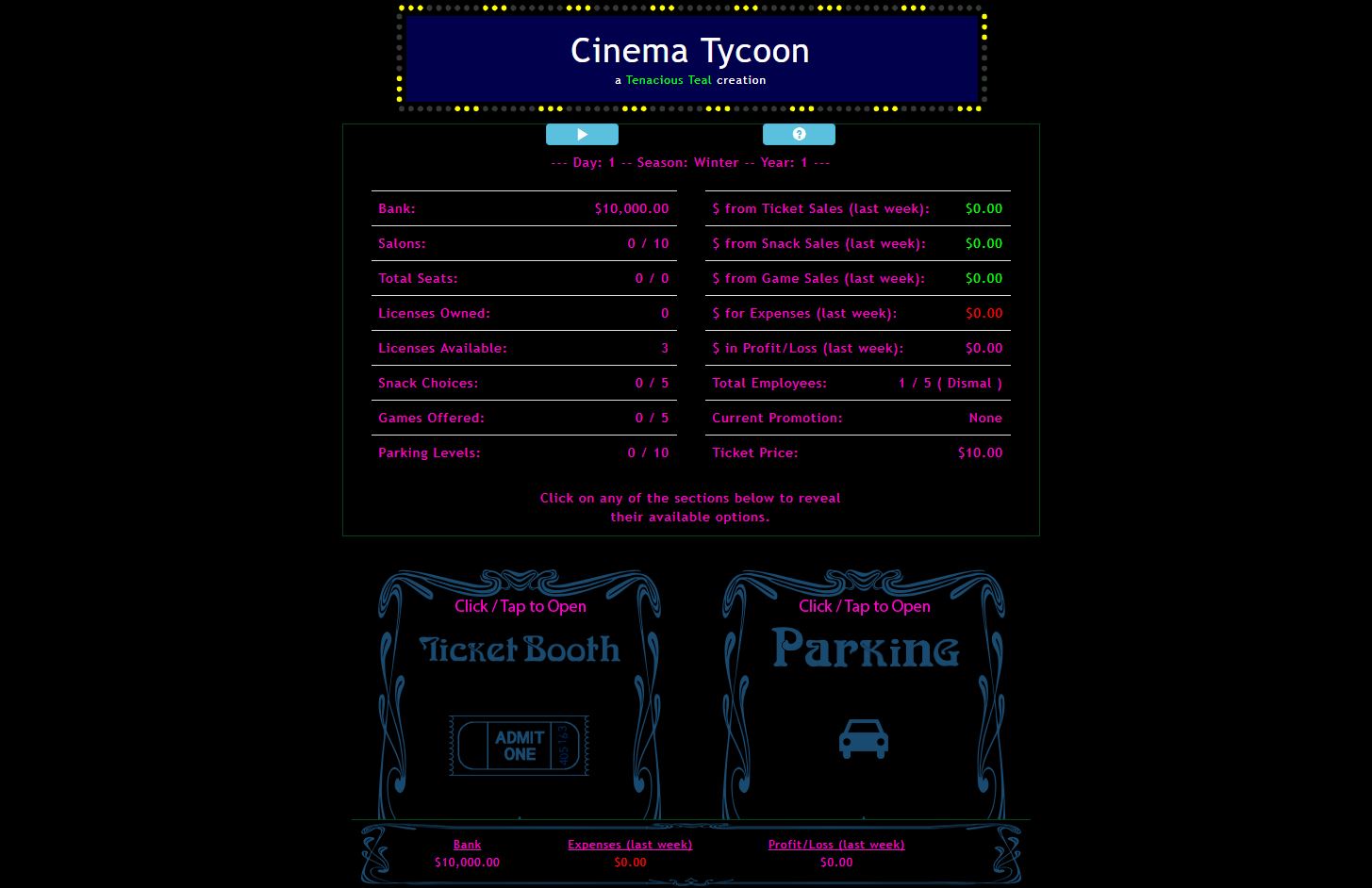 Cover image for Cinema Tycoon